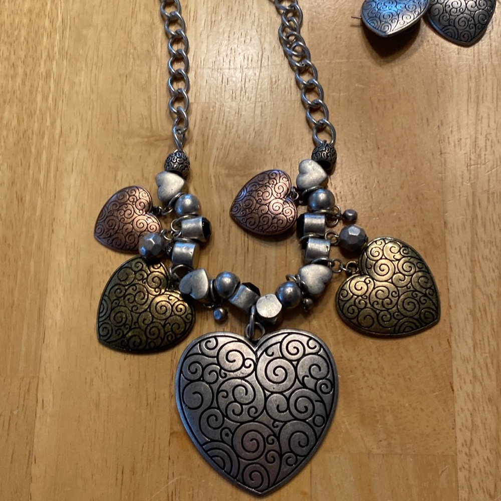 Beautiful necklace with earrings to match